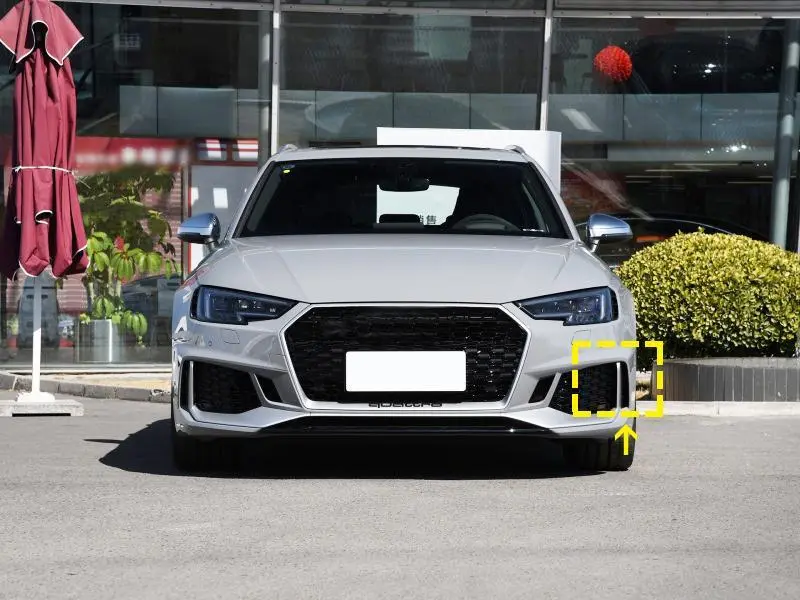 ML-ZDH110 Carbon Fiber Front Bumper Canards for Audi RS4 2017-2019 1