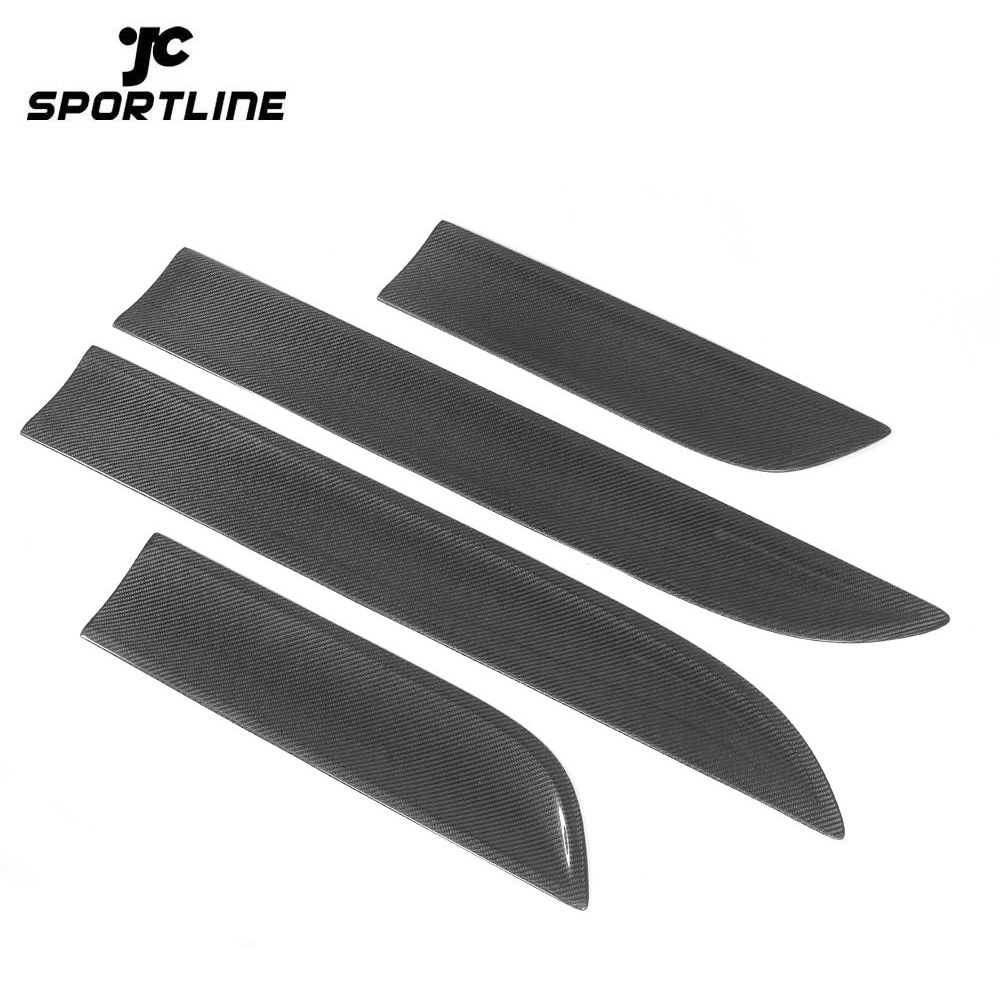 JC-XP799  4PCS/SET Real Carbon Fibre Side Door Trims For Porsche Macan 2014 1