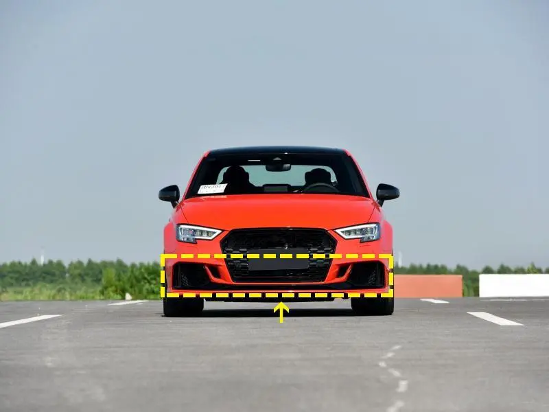 ML-ZDH079  Carbon Fiber RS3 Front Bumper Vents Exterior Trim for Audi RS3 8V Sedan 2017-2019 1