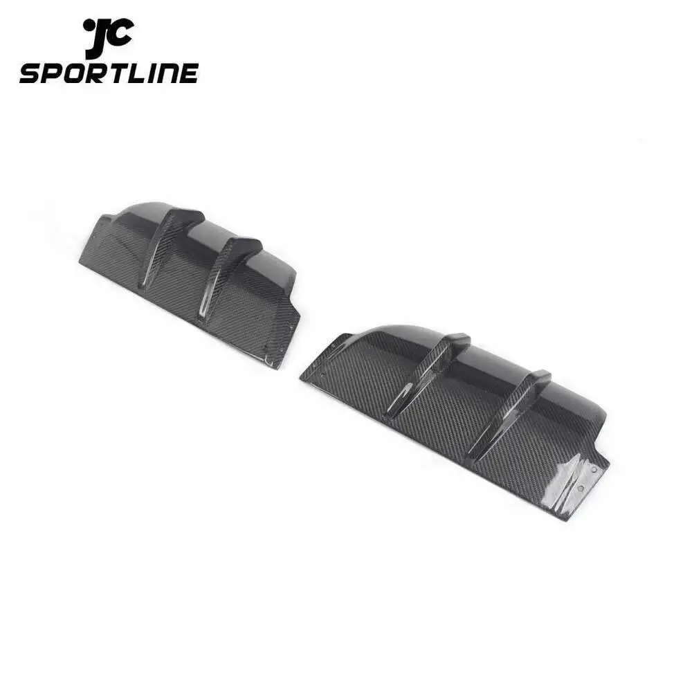 JC-WSM025 Fits Volkswagen VW Golf 6 MK6 R20 Carbon Fiber Rear Bumper Diffuser Protecter 1