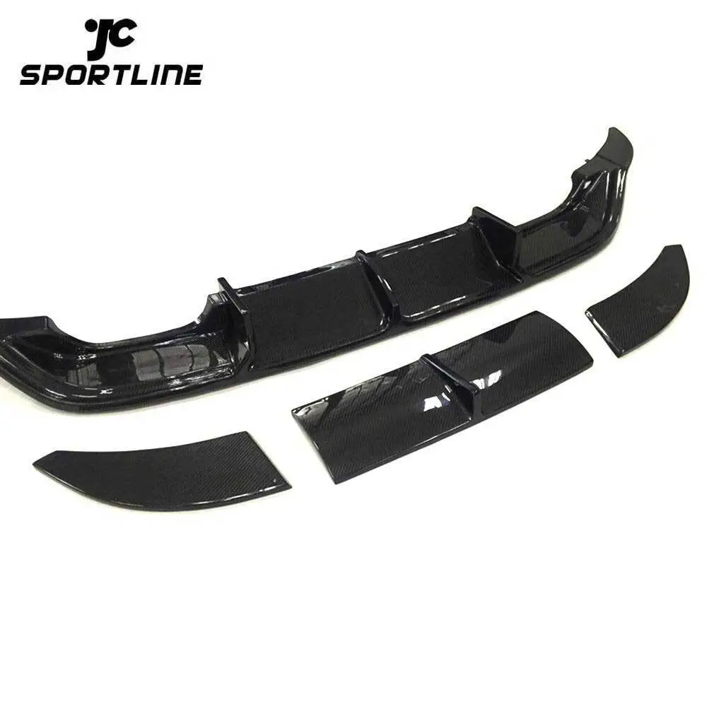 JC-WSM035 Carbon Fiber Rear Bumper Diffuser Spoiler Fit For VW Golf 7 MK 7 R line 2014-2017 1