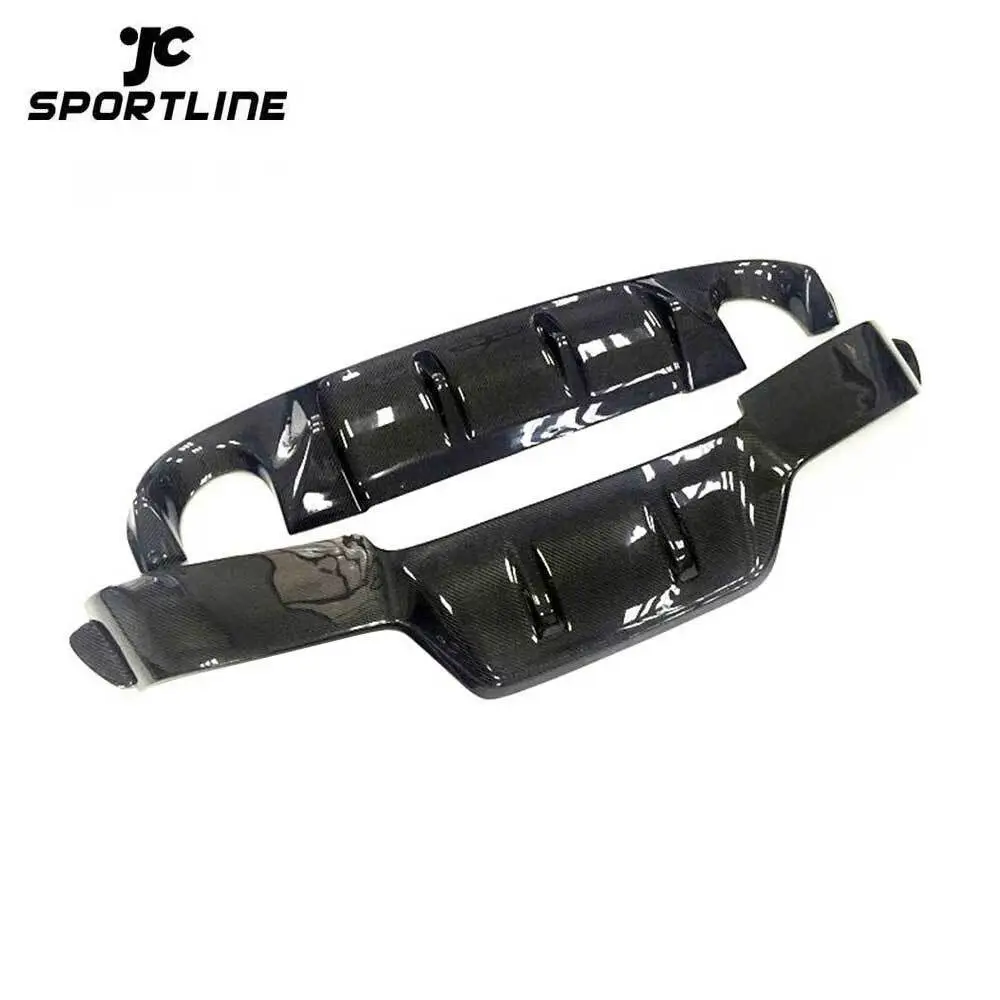 JC-WSM380 Car Carbon Fiber Rear Bumper Diffuser Spoiler For Infiniti Q50 Q50S Sedan 4D Standard Sport 2014-2017 1