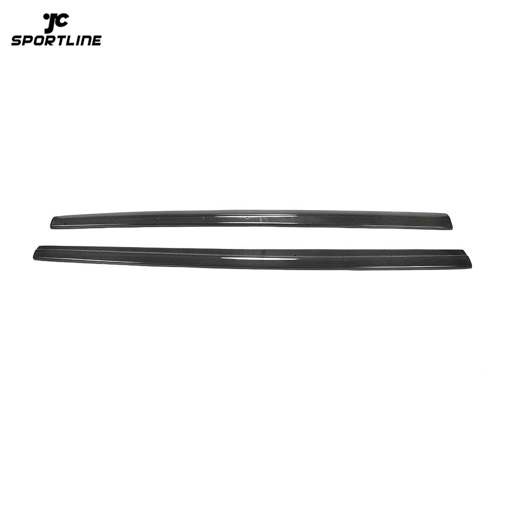JC-WSM043 Carbon Fiber S3 Side Skirts Extension for Audi A3 8V SLINE S3 Sedan 4-Door 2013-2019 1