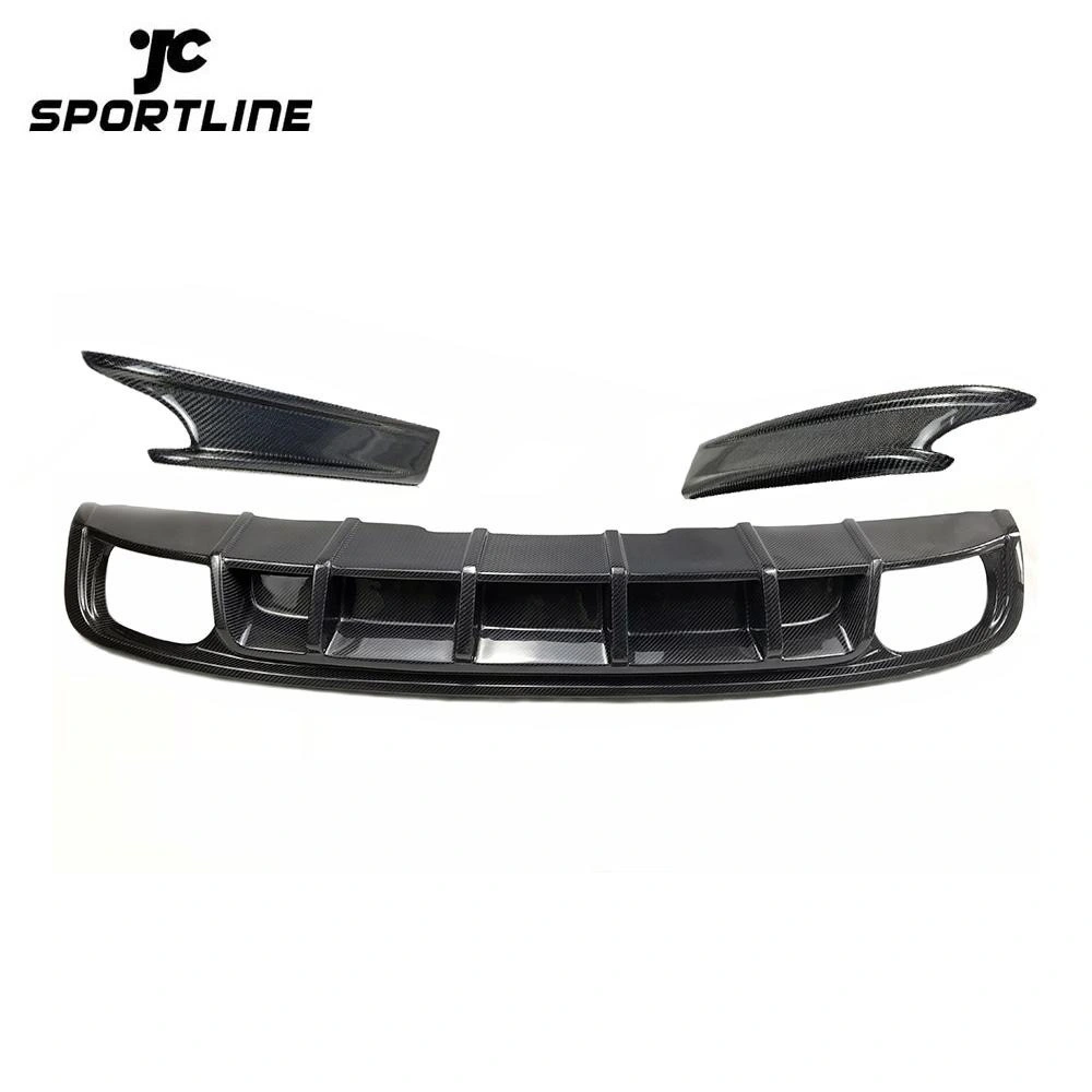 JC-WSM075  Body kit Rear Bumper Diffuser With Splitter Carbon Fiber Fit For Audi S4 17-18 1