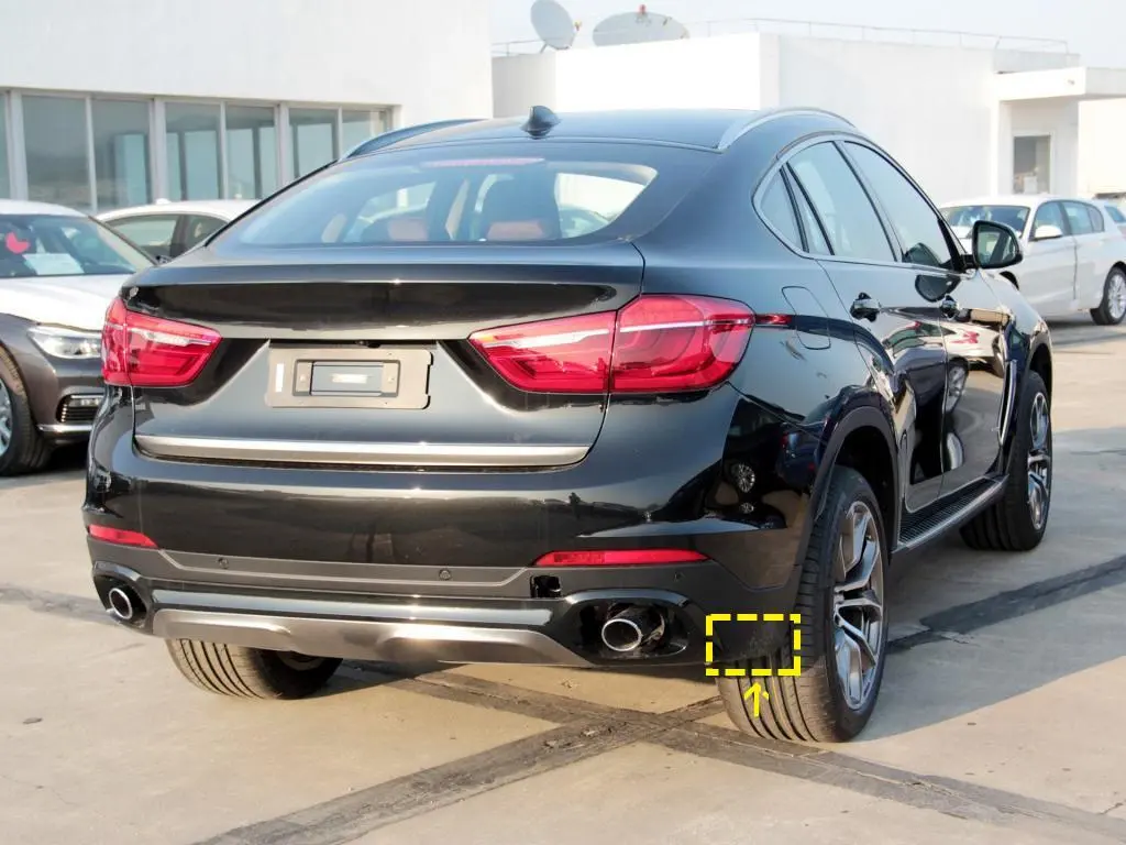 JC-HLY491 For BMW X6 F16 Base Sport Utility 15-19 Carbon Fiber Rear Bumper Splitter Cupwing Winglets Vent 1