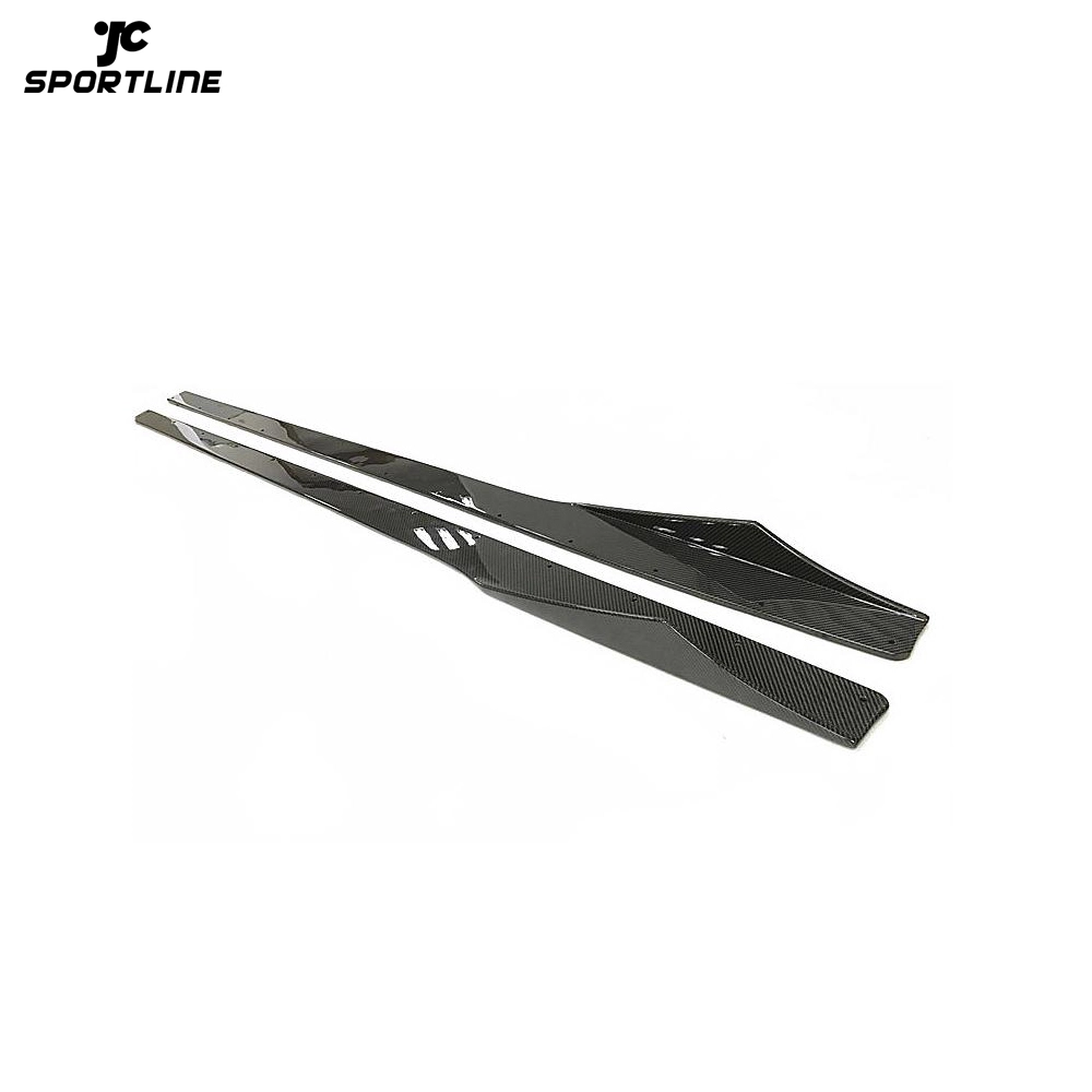 JC-WSM004 Carbon Fiber Side Skirts Extension for Alfa Romeo Giulia Sport TI Base Sedan 2017 - 2020 1