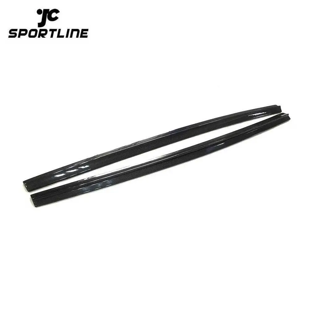JC-WSM062 Carbon Fiber Side Skirt Extension Spoiler Fit for Audi A3 S Line Hatchback 2014-2015 1