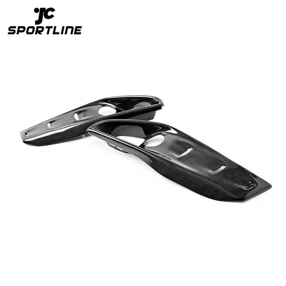 JC-WSM106  For BMW X5M F85 X6M F86 Sport Utility 15-19 Carbon Fiber Front Bumper Fog Light Air Vent Cover Trims 1