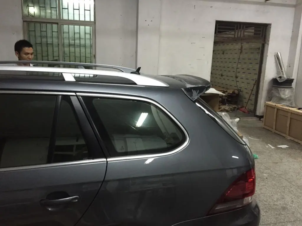 JC-WSM019  Lip For Volkswagen VW Golf 6 MK6 Base Wagon 10-13 Carbon Fiber Rear Trunk Spoiler Boot Wing Lip 1