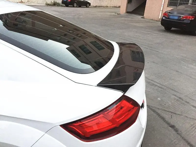 JC-WSM080  For Audi TT Mk3 8S Base 2-Door 15-19 Carbon Fiber Rear Trunk Spoiler Boot Wing Lip 1