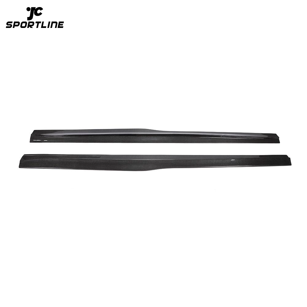 JC-WSM102 Carbon Fiber Side Skirts Extension Lip Spoiler Fit For BMW F82 F83 M4 2014-2019 1
