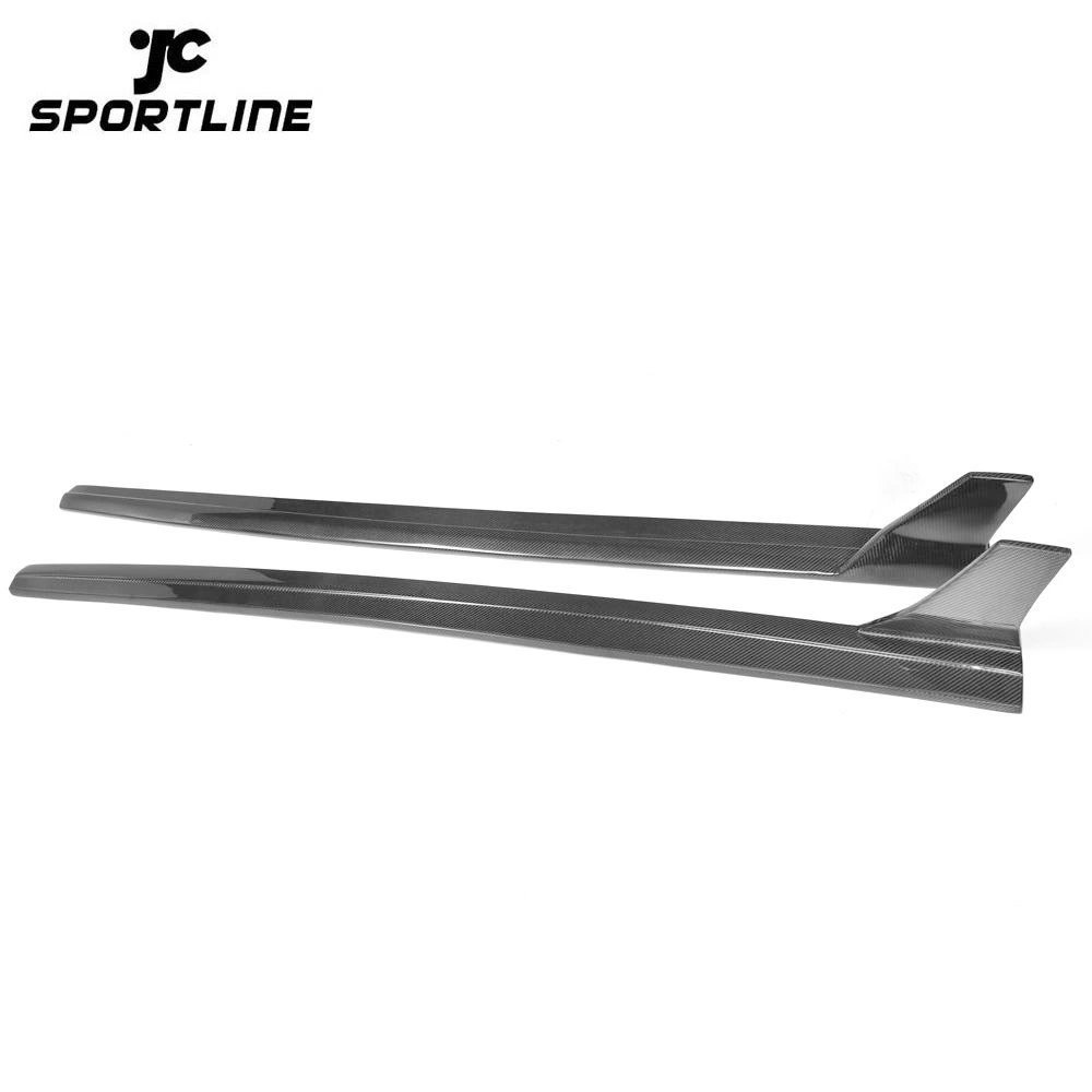 JC-XP812  Car S3 Carbon Fiber Side Skirts Fit For Audi S3 2014 UP 4 Doors ( Fit For S3 Only) 1