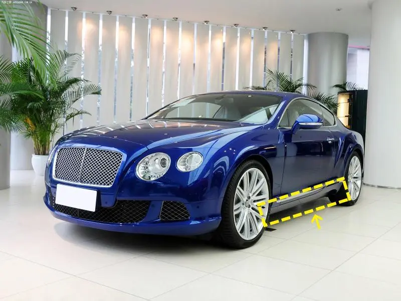 ML-YBX091  Carbon Fiber Car Side Skirts Lip for Bentley Continental GT V8 Coupe 2-Door 2012-2016 1