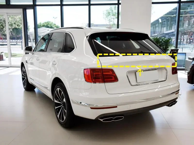 ML-ZDH156  Carbon Fiber Rear Middle Spoiler for Bentley Bentayga Sport Utility 4-Door 2016-2019 1