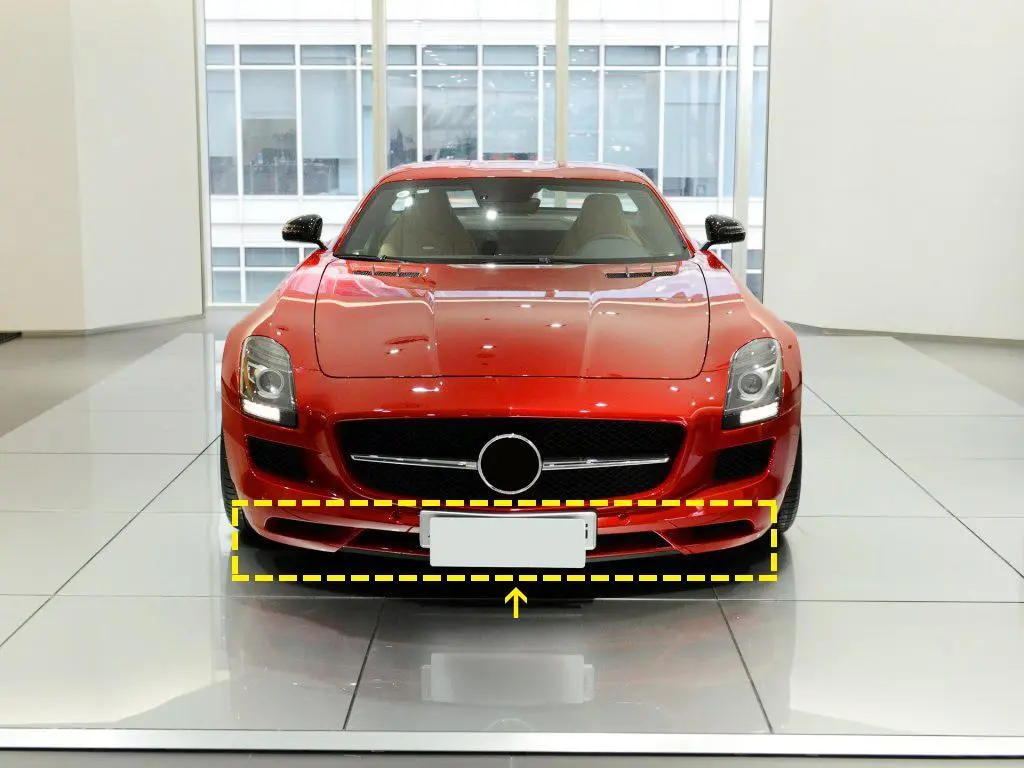 ML-LQ023  Carbon Fiber C197 Front Lip Splitter for Mercedes Benz R197 SLS AMG GT Convertible 2010-2014 1
