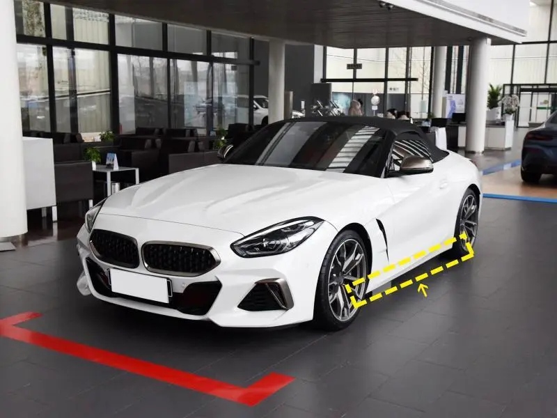 ML-YBX113  Carbon Fiber Z4 G29 Side Skirts Lip for BMW Z4 M40i M Tech Convertible 2-Door 2019-2020 1