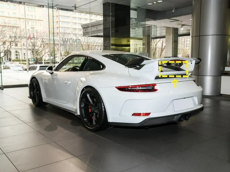 ML-ZDH160  Dry Carbon Fiber 991 GTS Rear Trunk Vents Exterior Trim for Porsche 911 991 MK2 GTS 2017-2019 1