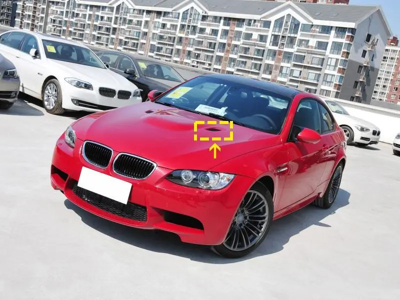 ML-ZDH171  Dry Carbon Fiber Engine Hood Air Vent Cover for BMW E90 E92 E93 M3 2009-2013 1