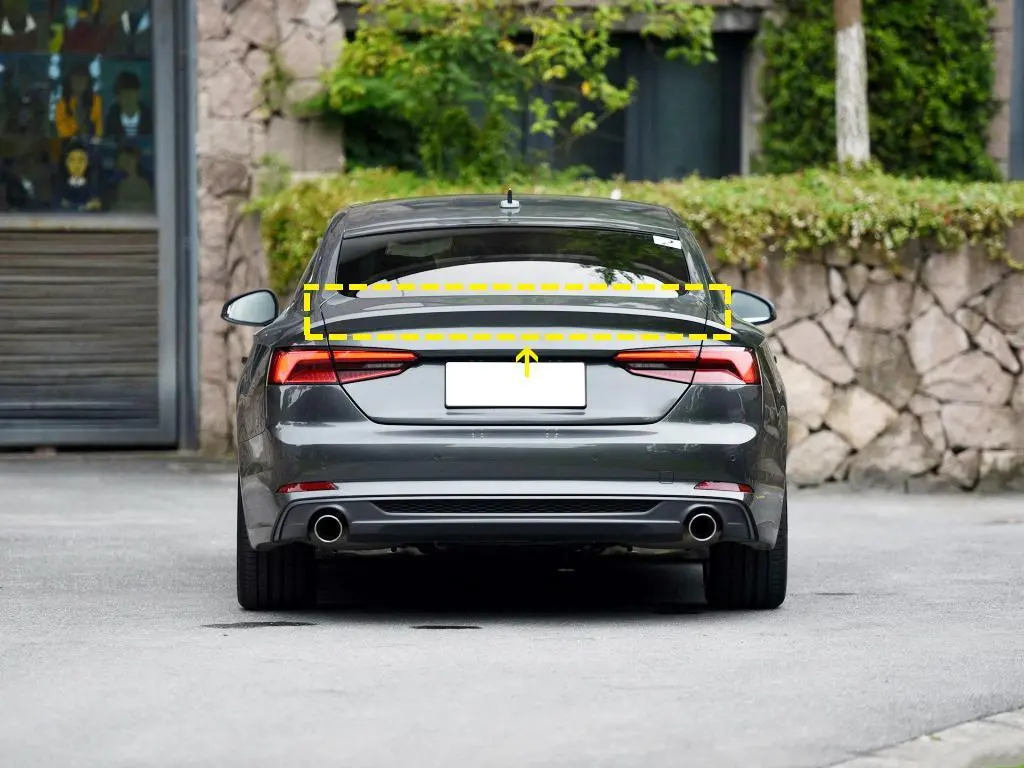 JC-ZYY264  Carbon Fiber Rear Trunk Spoiler For Audi A5 Sportback S Line Hatchback 4-Door 2017 1