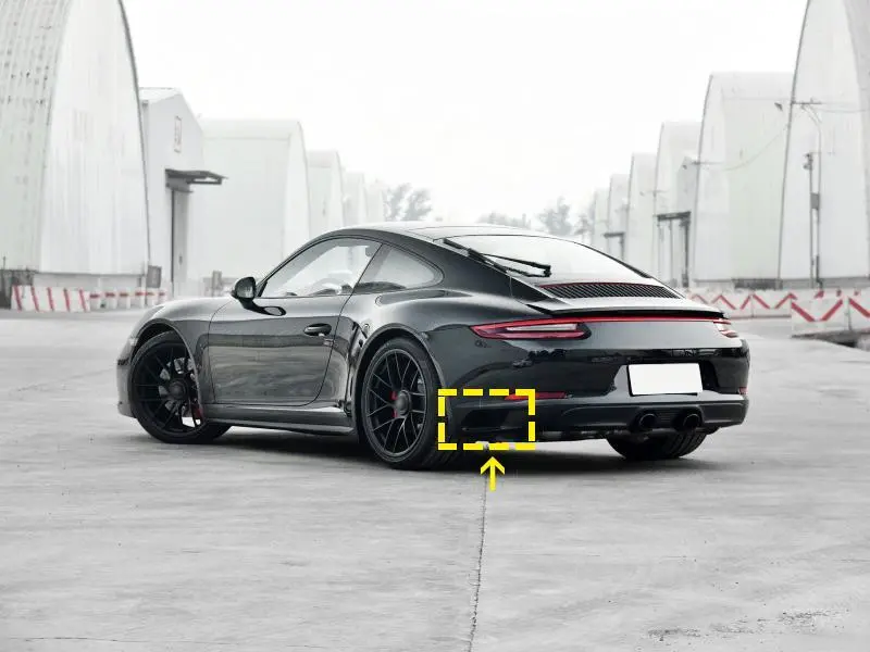 ML-ZDH145  Carbon Fiber 991 Rear Bumper Splitter for Porsche 911 991 Carrera 4 GTS 3.0T 2017-2019 1