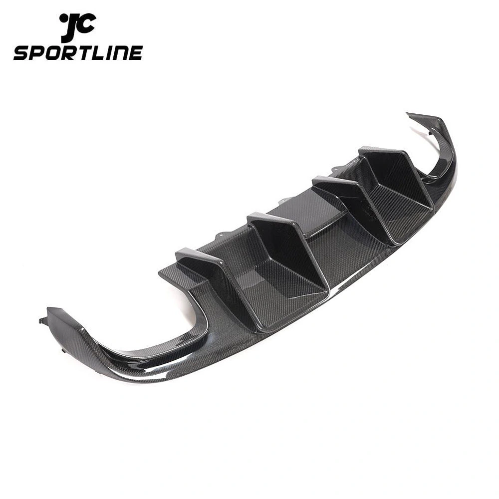 JC-HD319  Carbon Fiber Rear Bumper Diffuser for Audi A4 S4 Base Sedan 4-Door 2008-2012 1