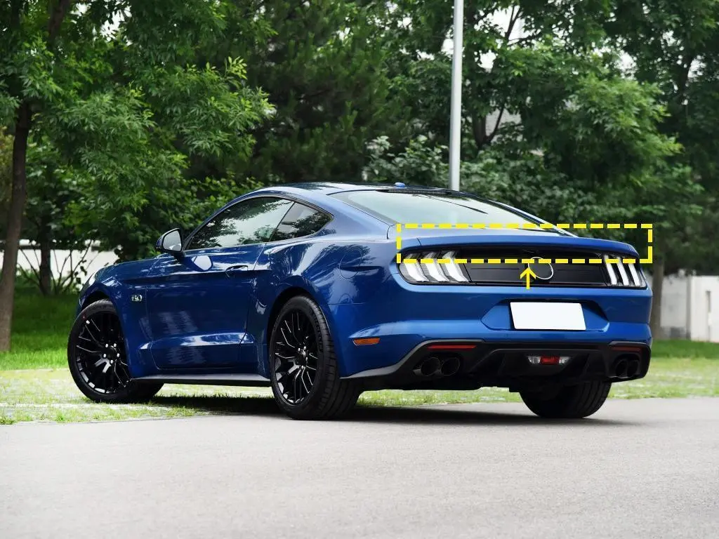 JC-SM030  Carbon Fiber Ducktail Trunk Spoiler for Ford Mustang GT500 Shelby GT350 Coupe 2-Door 2015-2020 1