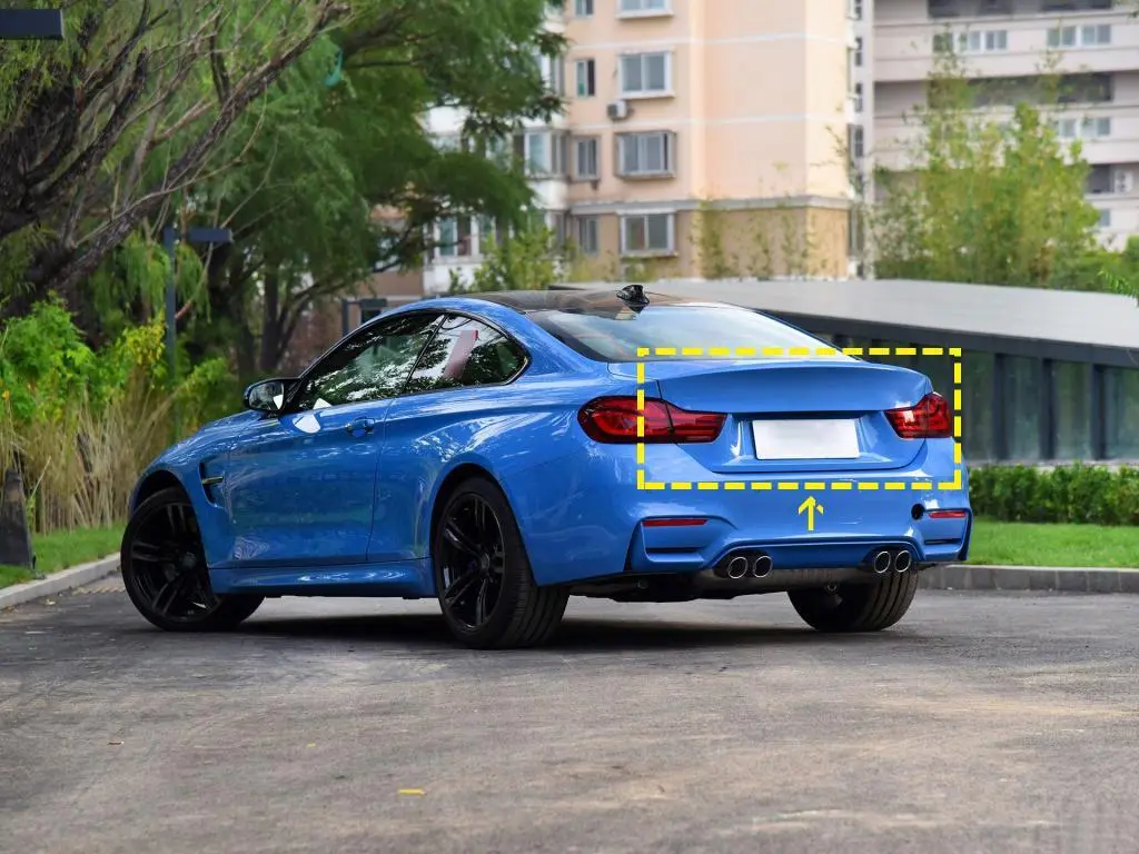 JC-HD316  Dry Carbon Fiber M4 Trunk Lid with High Ducktail for BMW F32 M Sport F82 M4 Coupe 2014-2020 1
