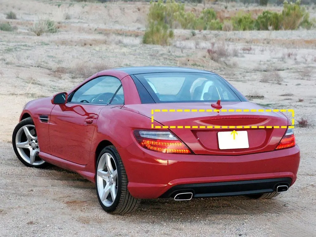 JC-HD334  Carbon Fiber Rear Trunk Spoiler for Mercedes Benz SLK SLC Class R172 2011-2019 1