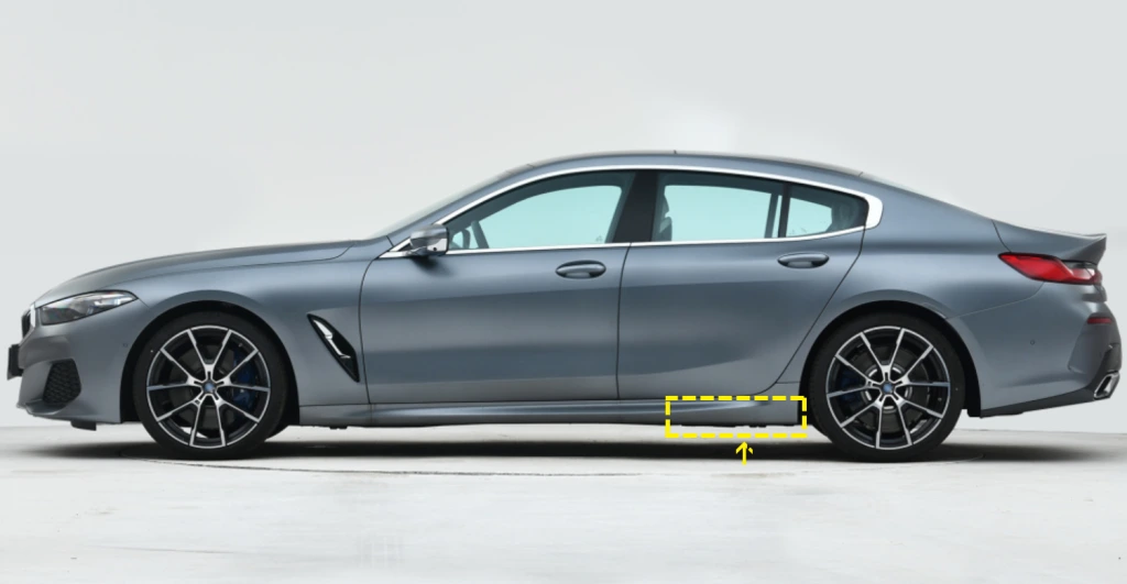 ML-YBX143-PRO  Dry Carbon Fiber Car Side Bumper Splitters for BMW 8 Series M-Sport 840i G 2018-2020 1