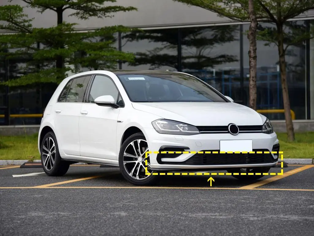 ML-YBX114  Carbon Fiber MK7.5 R Front Lip Splitter for Volkswagen GOLF R 7.5 R-LINE 2017-2019 1