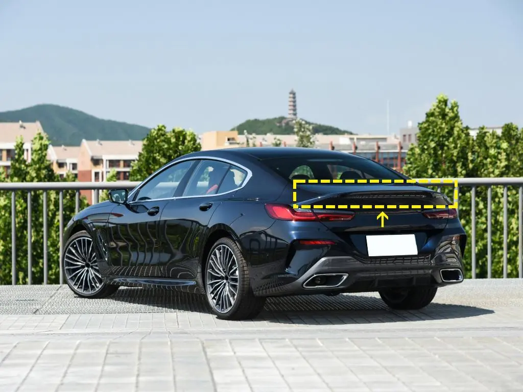 ML-LQ135-PRO  Dry Carbon Fibre G16 M8 Ducktail Spoiler for BMW 840i Gran Coupe F93 M8 Competition Sedan 4-Door 2020 2021 1