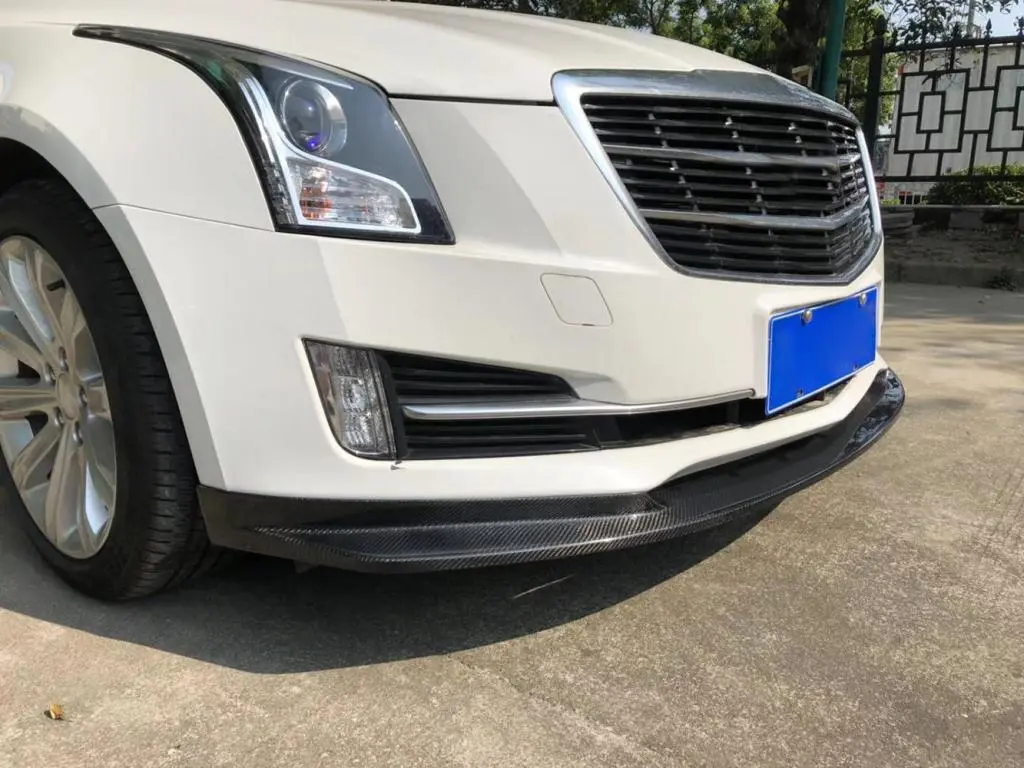 ML-ZDH068  Carbon Fiber Front Bumper Splitter Lip Chin For Cadillac ATS 2015 - 2017 1