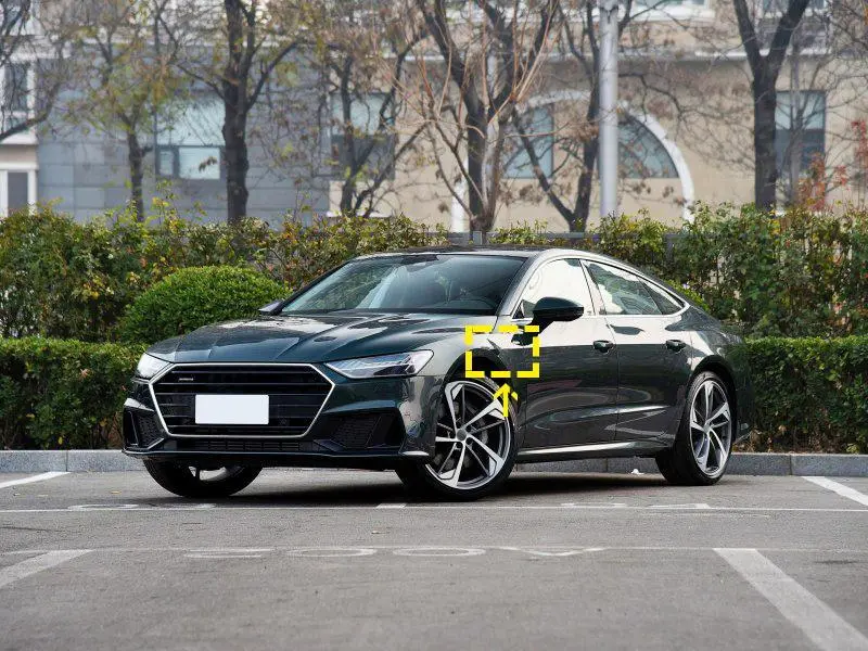 ML-YBX141  Carbon Fiber A7 Side Fender Winglet for Audi A7 Sportback S7 2019-2021 1