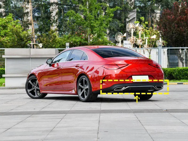 ML-ZDH040  Carbon Fiber CLS400 C257 Rear Diffuser Lip for Mercedes Benz CLS Class CLS400 550 4 Door 2018-2019 1