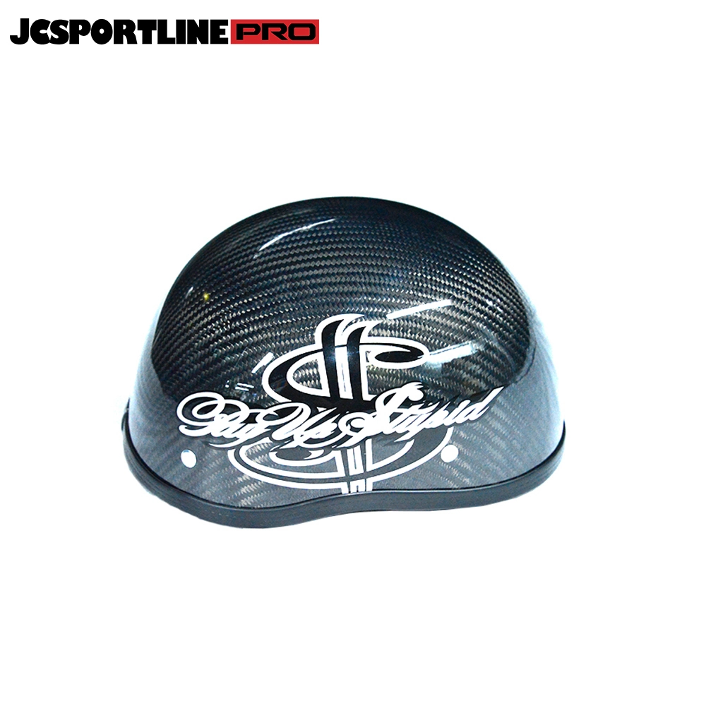 JC-YS001-BMJ  JCSPORTLINE Carbon Fiber Half Helmet for Motorcycle, Moped, Scooter and More (Gloss Black Dollar） 1