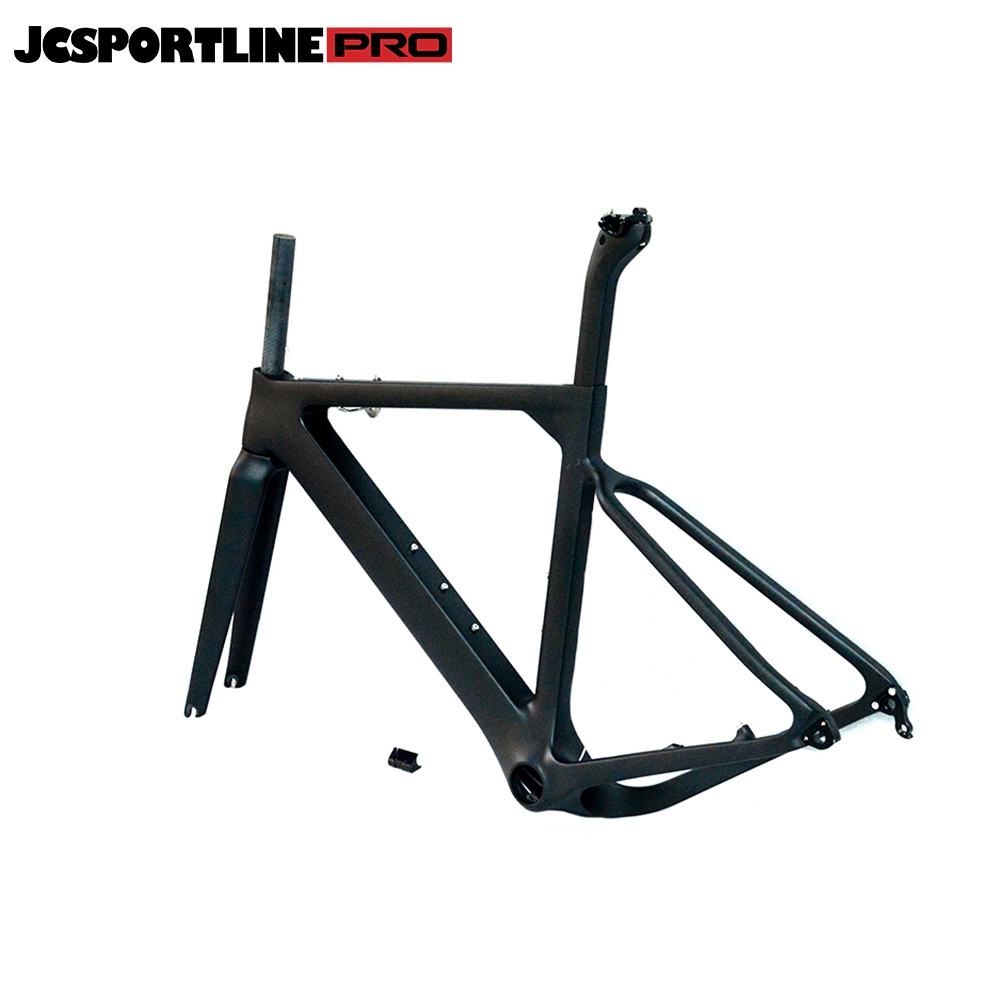 JC-CX-039  Carbon 27.5er Gravel Bike Frame Carbon Fiber Racing Bike Frameset with Stem For BB86 1