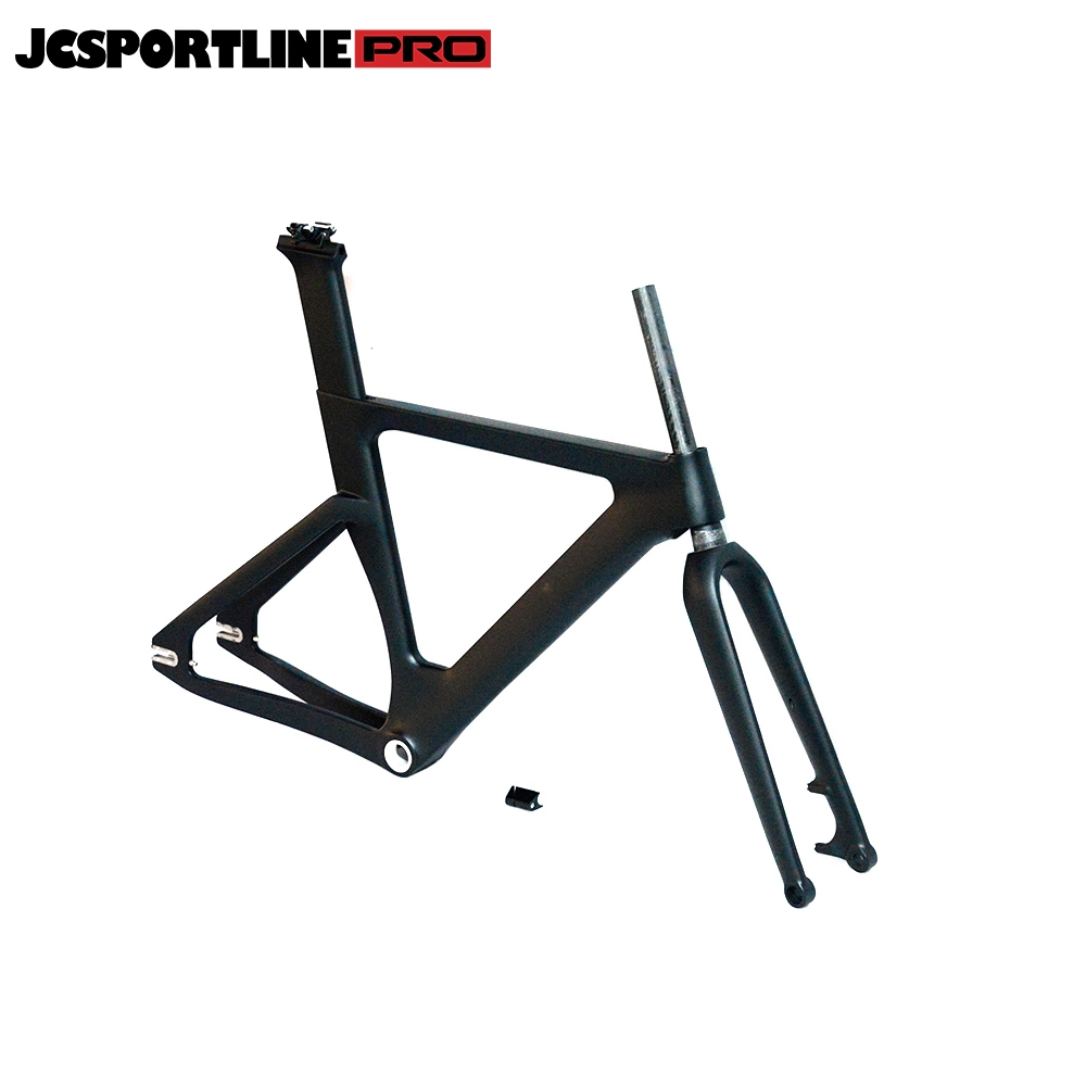 JC-TR-045  Carbon Track Bike Frame Carbon Fiber Racing Bike Frameset with Stem for BSA 1