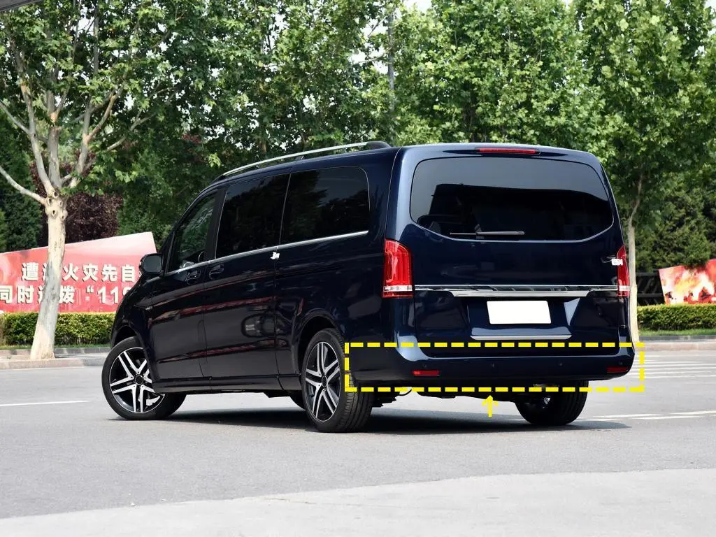 JC-HD356-FRP Grey FRP Rear Diffuser For Mercedes-Benz V220d V250 2016-2019 1
