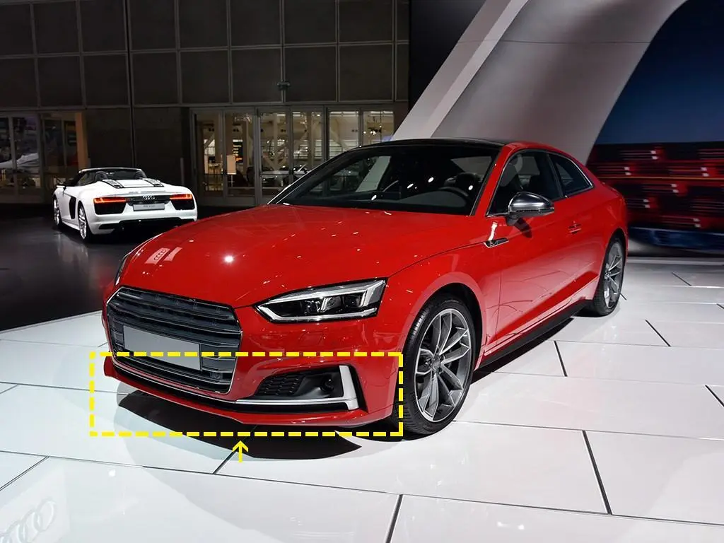 ML-LQ148  Carbon Fiber Car Front Lip Splitter for Audi S5 B9 A5 SLINE 2017-2019 1