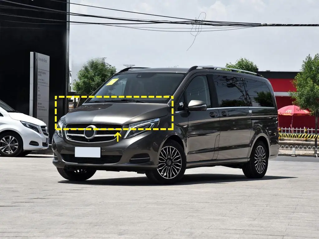 JC-HD359-PRO  For Mercedes Benz V Class W447 Vito 15-19 Dry Carbon Fiber Engine Bonnet Hood Cover 1