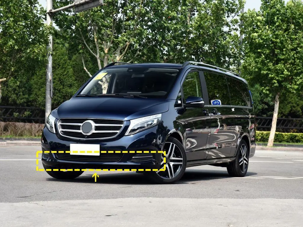 JC-HD358-FRP  FRP Front Bumper Lip For Mercedes-Benz V220d V250 2016-2019 1