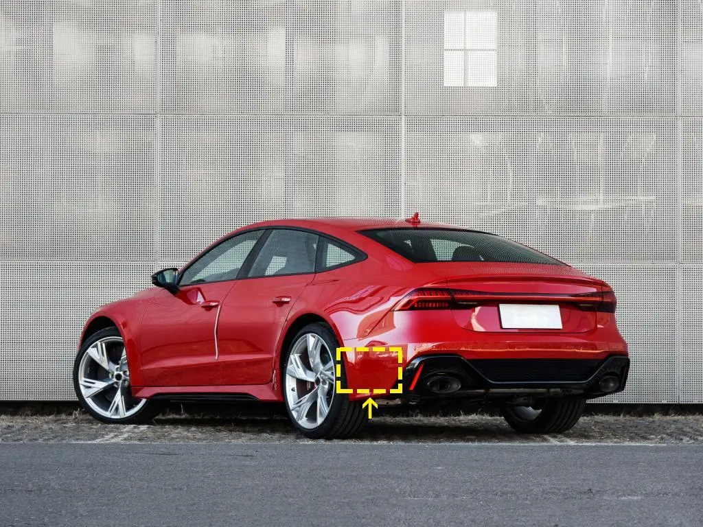 ML-LQ178  Carbon Fibre RS7 Rear Bumper Trim Vents for Audi RS7 Type 4K8 Sportback 4-Door 2019- 2021 1