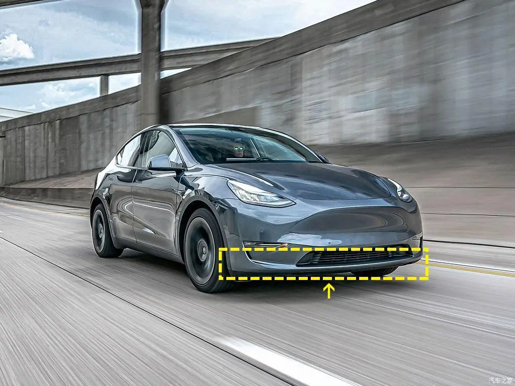ML-PZJ024  Carbon Fiber Front Lip for Tesla Model Y Mayor Sport Utility 4-Door Electric 2020 2021 1