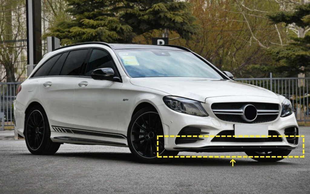 ML-YBX108  Carbon Fiber W206 Front Lip for Mercedes Benz C Class W206 C205 A205 C43 AMG 2019-2021 1