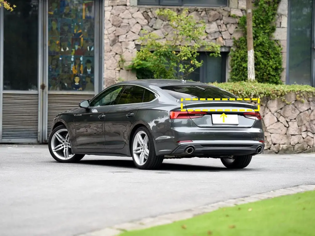 JC-ZYY263  For Audi A7 Quattro S7 RS7 Sportback 19UP Carbon Fiber Rear Trunk Boot Spoiler Wing Lip 1