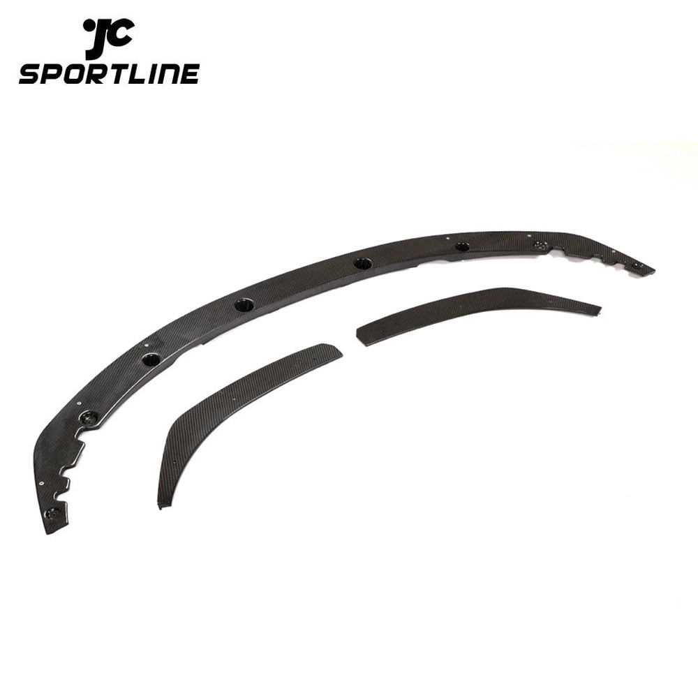 ML-PZJ037-PRO for BMW 4 Series G22 M SportT Coupe 2020UP Dry Carbon Fiber Front Bumper Lip Splitter 2 1