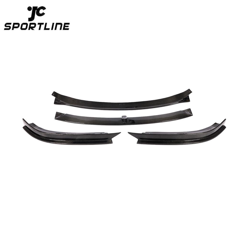 JC-HD197-SD Carbon Fiber Front Spoiler for Tesla Model S 70D P85D 90D P100D Sedan 4-Door 16-17 1