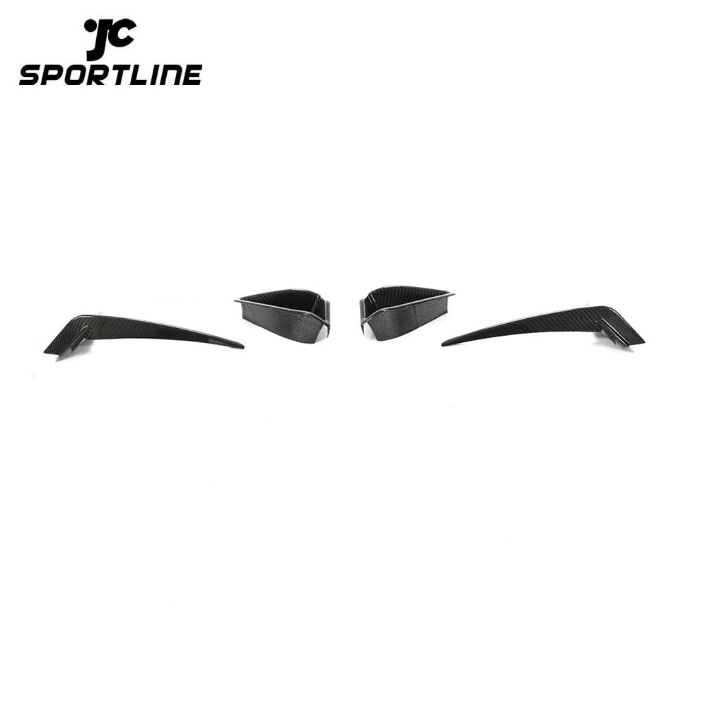 ML-YWW023 For BMW 8 Series G14 G15 G16 M Sport 2-Door 4-Door 19-21 Dry Carbon Fiber Front Bumper Air Scoops Vent Fins 1
