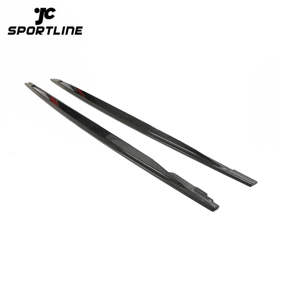 ML-ZDH239 For Volkswagen VW Golf 8 MK8 R Hatchback 2021UP Carbon Fiber Side Skirts Door Rocker Panels Extension Lip 1