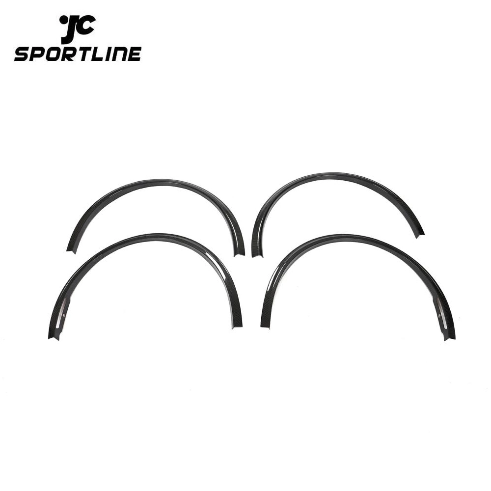 ML-YWW036-PRO Dry Carbon Fiber Car Wheel Eyebrow Arch Trim Lips Fender Flares Protector for Tesla Model Y 2019-2021 1